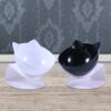 Non-slip Cat Double Bowls with Raised Stand Pet Food Water Bowls for Cats Dogs Feeders Pet Supplies Products Accessories Sale