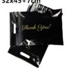 General Use Thanks Poly Mailer Adhesive Envelopes Bag Black White Courier Dress T-shirt Trousers Sweater Shoes Portable Pouches