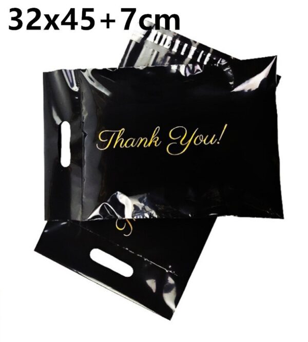 General Use Thanks Poly Mailer Adhesive Envelopes Bag Black White Courier Dress T-shirt Trousers Sweater Shoes Portable Pouches