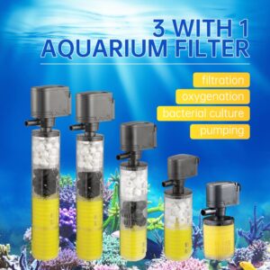 1000-3500L/H Submersible Water Internal Filter Pump EU Plug For Aquarium Fish Tank Aquario Accessory Aquatic Pet Filters Supply