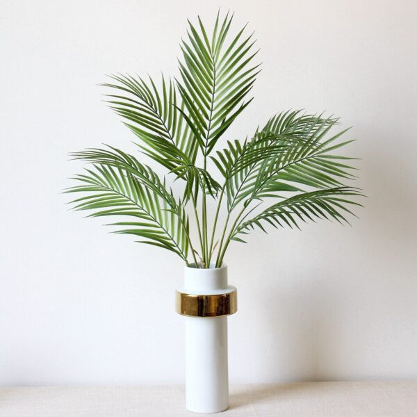 60-88 CM Real Touch Artificial Tree Palm Leaf Plastic Feel Plants Garden Home Decorations Scutellaria Tropical Fake Plants