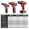 VVOSAI 12V 16V 20V Cordless Drill Screwdriver Electric Drill Power Tools Hand Drill 25+1 Torque Wireless Driver DIY Power Tools