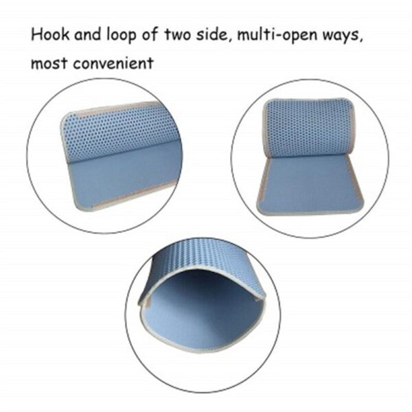 Waterproof Pet Cat Litter Mat Double Layer Non-Slip Pad Sand Cat Toilet Foldable Cats Mat Pet Litter Cat Mat Clean Accessories