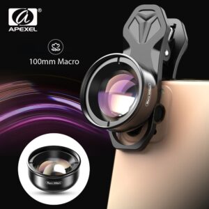 APEXEL camera phone lens 100mm macro lens 4K HD super macro lenses+CPL+star filter for iPhonex xs max Samsung s9 all smartphone