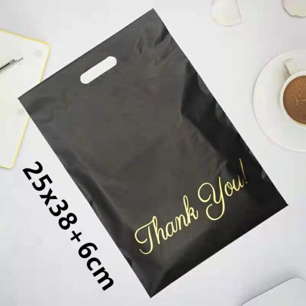 General Use Thanks Poly Mailer Adhesive Envelopes Bag Black White Courier Dress T-shirt Trousers Sweater Shoes Portable Pouches