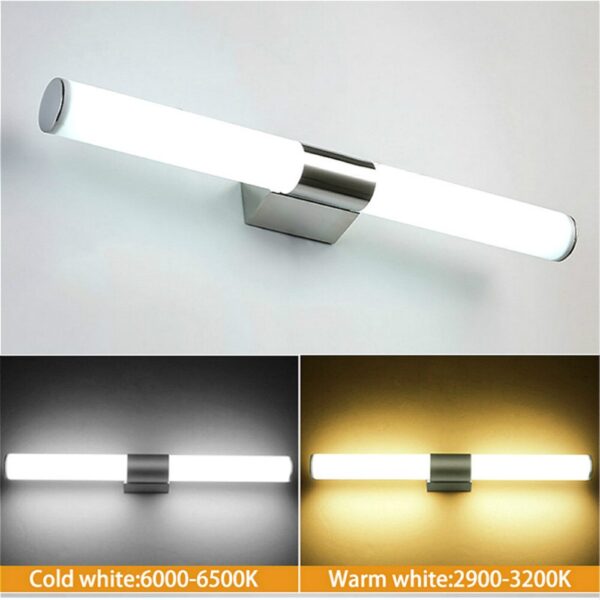 LED Wall Light Bathroom Mirror Warm White /white Washroom Modern Wall Lamp Fixtures for Dressing Table Bath Corridor Home Lamps