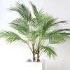 Plastic Artificial Palm Leaf Plants Green Desert Summer Decoration Tropical Fake Plant Garden Home Jungle Party Decor Wedding