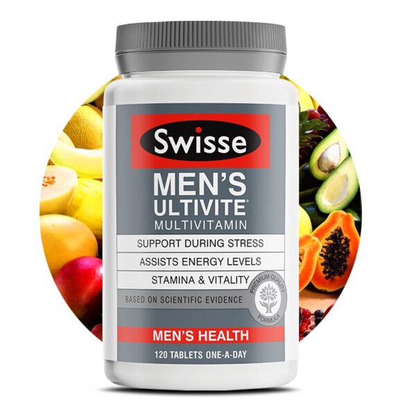 Swisse Men Compound MultiVitamins Tablet Health Wellness Supplements Energy Level Mental Alertness Stamina Vitality Vegetarians