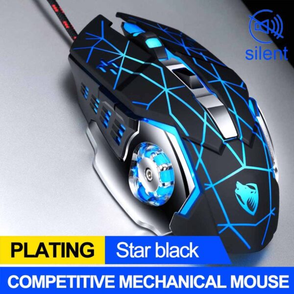 Pro Gamer Gaming Mouse 8D 3200DPI Adjustable Wired Optical LED Computer Mice USB Cable Silent Mouse for laptop PC