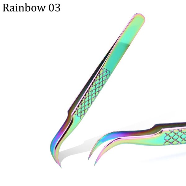 Eyelash Tweezers Excellent Closure Stainless Steel Lash Accessories Tweezers For 3D Volume Lash Extension Supplies Makeup Tools