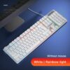 Gaming keyboard and Mouse Wired backlight mechanical feeling keyboard Gamer kit Silent 3200DPI Gaming Mouse Set for PC Laptop