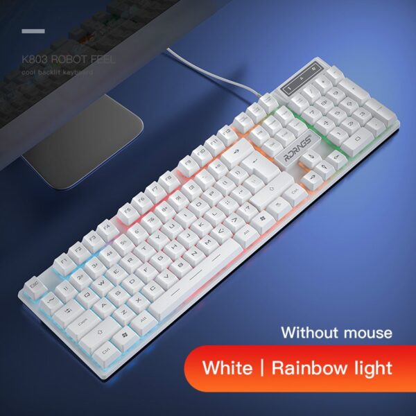 Gaming keyboard and Mouse Wired backlight mechanical feeling keyboard Gamer kit Silent 3200DPI Gaming Mouse Set for PC Laptop