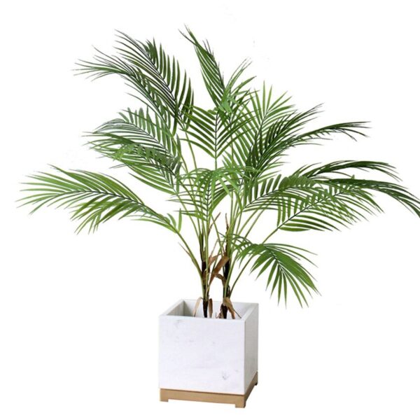 60-88 CM Real Touch Artificial Tree Palm Leaf Plastic Feel Plants Garden Home Decorations Scutellaria Tropical Fake Plants