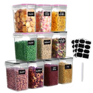 4/8/10 Pieces Set Food Kitchen Storage Box Vacuum Lid Organizer Container Transparent Sealed Cans Plastic Clear Container