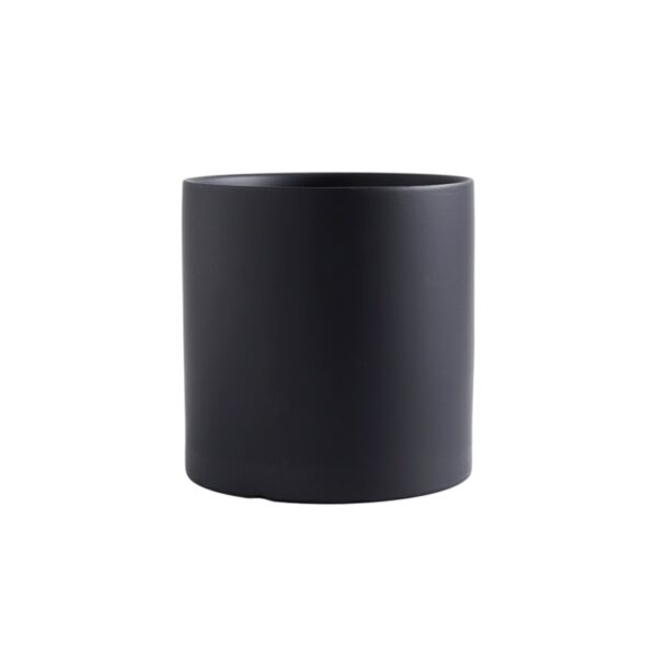 Nordic Industrial Style Colorful Ceramic Flowerpot Succulent Planter Green Plants Cylindrical Shape Flower Pot With Hole Tray