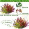 Fake Flowers Artificial Flowers Real Touch Artificial Bouquet UV Resistant Shrubs Plants No Fade Faux Plastic Home Garen Decors