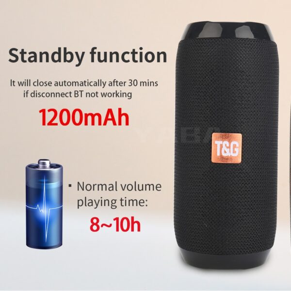 Portable Bluetooth Speaker Wireless Bass Column Waterproof Outdoor USB Speakers Support AUX TF FM Radio Subwoofer Loudspeaker