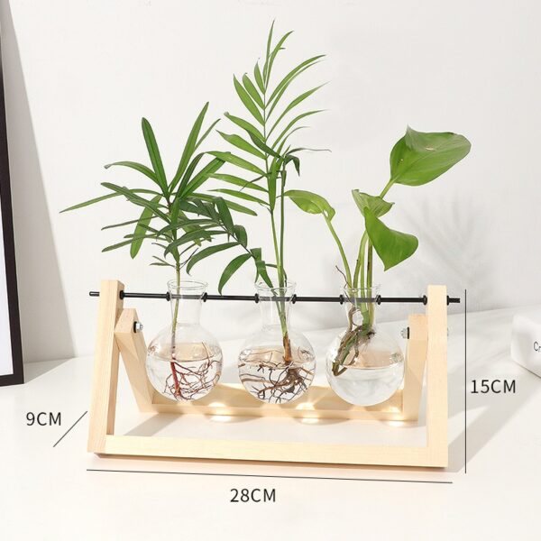 Hydroponic Vase Vintage Desktop Plant Terrarium Planter Bulb Glass Vase Water Planting Propagation Stations Home Decoration