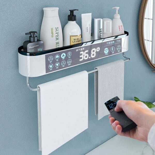 ONEUP Wall Bathroom Shelf Shampoo Cosmetic Shower Shelf Drainage Storage Rack Home WC Bathroom Accessories Towel Storage Rack