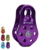 XINDA Rock Climbing Pulley 5 Color Fixed Sideplate Single Sheave Pulley Outdoor Survival Tool High Altitud Traverse Hauling Gear