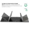 AVATTO Russian/Spanish/Arabic B033 Mini Folding keyboard, Wireless Bluetooth Keyboard with Touchpad for Windows, Android, IOS