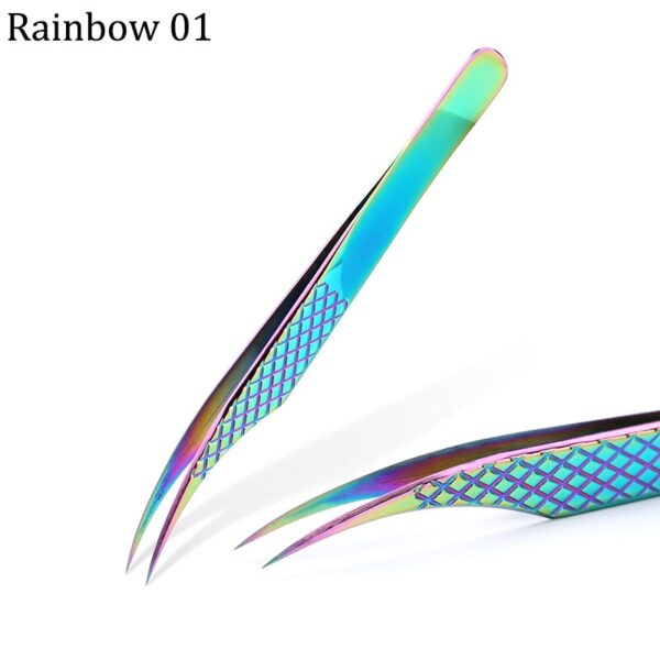 Eyelash Tweezers Excellent Closure Stainless Steel Lash Accessories Tweezers For 3D Volume Lash Extension Supplies Makeup Tools