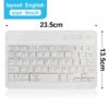 Mini Wireless Keyboard Bluetooth Keyboard For ipad Phone Tablet Russian Spainish Rechargeable keyboard For Android ios Windows