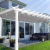 HDPE Pergola Replacement Shade Cover Awning Retractable Waterproof for Patio Deck Slide on Wire Wave Shade Sail Custom