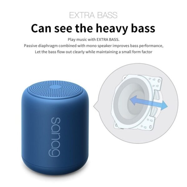 Sanag X6S wireless Bluetooth Speaker Bass Small Steel Cannon Outdoor Portable Waterproof subwoofer with 3D Digital TF Card