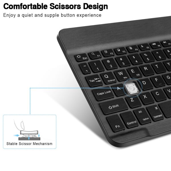 RGB Wireless Keyboard Mouse Combo Russian Spainish Bluetooth Keyboard And Mouse Set Rechargeable Keyboards For ipad Laptop