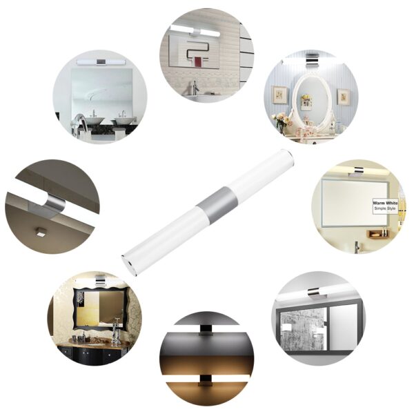 LED Wall Light Bathroom Mirror Warm White /white Washroom Modern Wall Lamp Fixtures for Dressing Table Bath Corridor Home Lamps