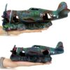 Underwater Mini Wreckage Resin Craft Fish Tank Artificial Plane Wreckage Ornament Aquarium Landscape