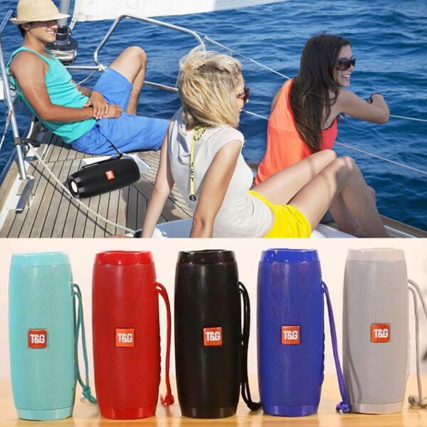 Wireless Bluetooth Speaker Portable Speaker Bluetooth Powerful High BoomBox Outdoor Bass HIFI TF FM Radio with LED Light