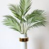 Plastic Artificial Palm Leaf Plants Green Desert Summer Decoration Tropical Fake Plant Garden Home Jungle Party Decor Wedding