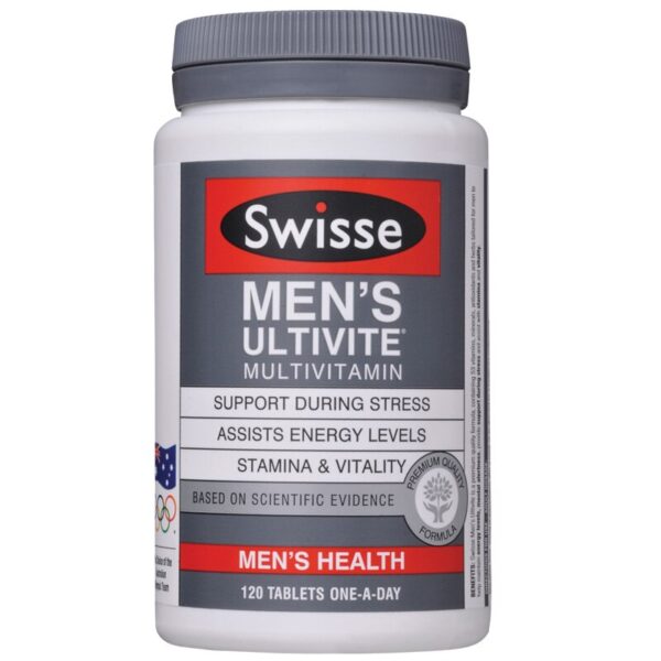 Swisse Men Compound MultiVitamins Tablet Health Wellness Supplements Energy Level Mental Alertness Stamina Vitality Vegetarians