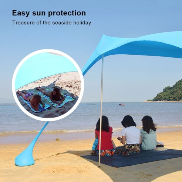 Portable Pergola Windproof Beach Sunshade Gazebo Tent Perfect Canopy Sun Shade Shelter Tent Beach Tent Sun Protection Shelter