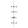 Stainless Steel Bathroom Shelf 4 Shelves Telescopic Adjustable Adhesive Suction Corner Shelves Shower Hardware Bath Fixture HWC