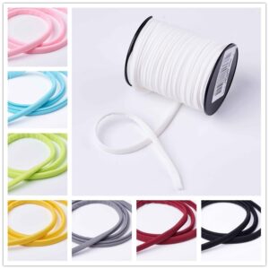 20m/roll 5mm Fashion Tiny Nylon Cord String Soft Elastic Thread for Bracelets DIY Beading Braided Jewelry Accessories 19 colors
