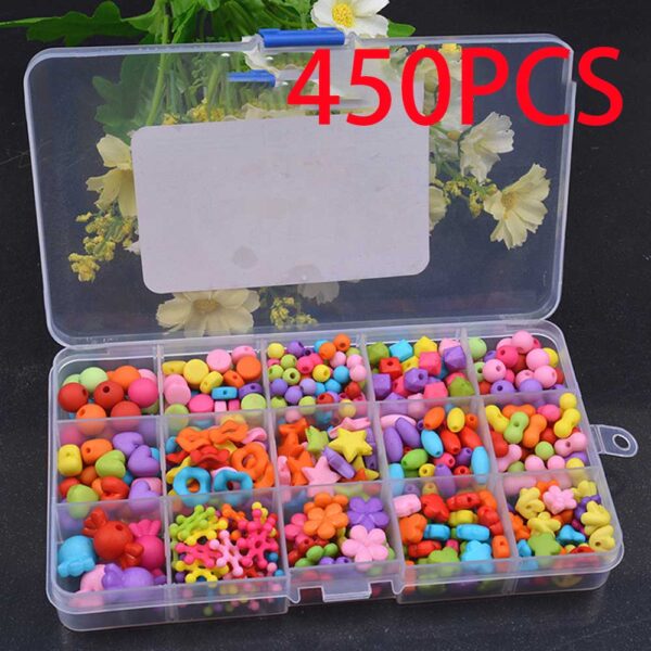 DIY Handmade Beaded Toy with Accessory Set Children Creative 24 Grid Girl Jewelry Making Toys Educational Toys Children Gift