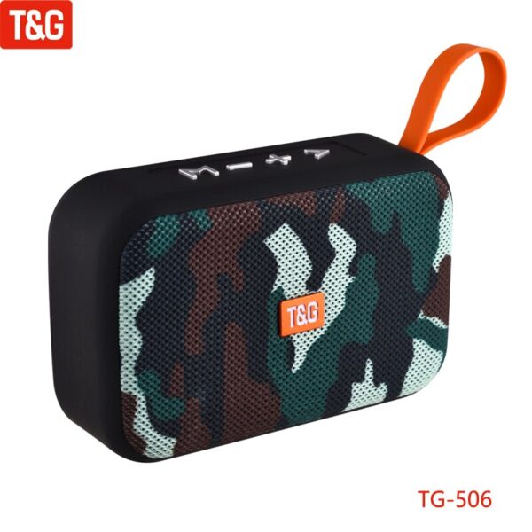 T&G TG506 Mini Bluetooth Speaker Wireless Portable Handhold Loudspeaker Fabric Stereo Small Subwoofer Support TF Card FM Radio