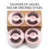 Eyelash Wholesale 4/20/50/100 Pcs 3D Mink Lashes Natural False Eyelashes Reusable Messy Fake Lashes In Bulk Cilios Makeup