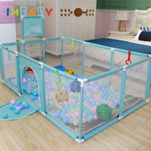 IMBABY Playpen for Children Ball Pool Park for Baby Bed Fence Playpen Kids Playgound Fence for Newborn Baby Child Safety Barrier