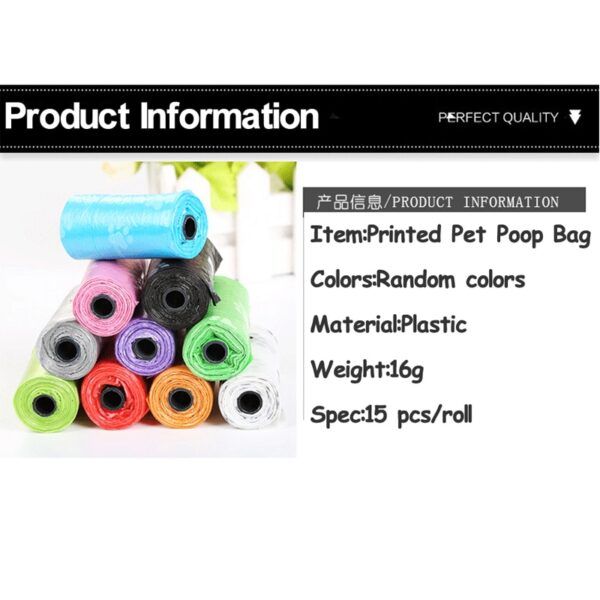 Pet Dog Poop Bags Dispenser Collector Scoop Holder Puppy Cat Pooper Scooper Bag Small Rolls Outdoor Clean Pets Supplies