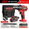 VVOSAI 12V 16V 20V Cordless Drill Screwdriver Electric Drill Power Tools Hand Drill 25+1 Torque Wireless Driver DIY Power Tools