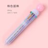 10Pcs Ten-Color Ballpoint Pen Kawaii Stationery Novelty Cute Pen Student Writing Gel Pen Learning Office Supplies