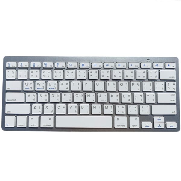 78 Keys Wireless Keyboard Bluetooth Ultra Slim Russian/German/Korean/Spanish/French/Arabic/Thai for iPad/Windows OS/Mac/Android