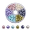 Mixed Color Round Glass Pearl Beads for Necklaces Earrings Bracelets Jewelry Making DIY Accessories Pearlized 4mm 6mm 8mm 10mm