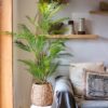125cm Tropical Palm Plants Large Artificial Tree Branches Plastic Fake Leaves Green Monstera For Home Garden Room Office Decor