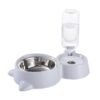 2.2L Pet Dog Cat Automatic Feeder Bowl for Dogs Drinking Water 528ml Bottle Kitten Bowls Slow Food Feeding Container Supplies