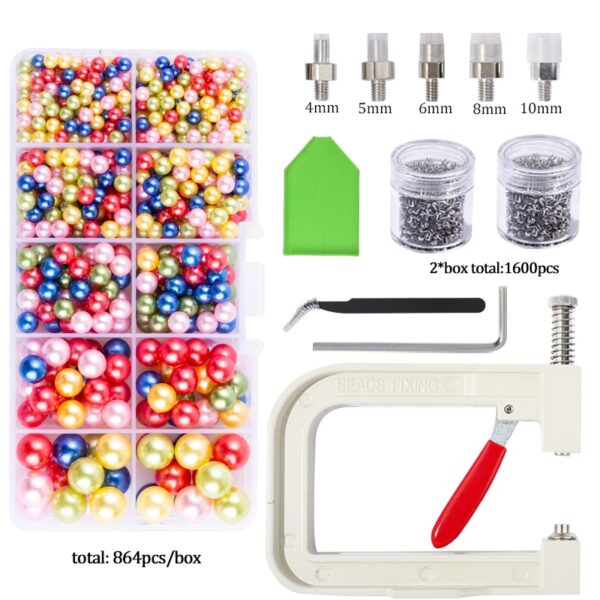 Pearl Setting Machine Riveter Of Beads Fixing Machine For Decoration Clothes DIY Craft Accessories Supplies Pearl Fixed Tool Kit